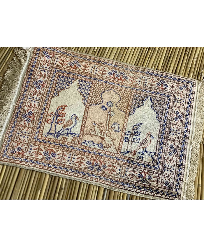 Handmade Turkish Kayseri Original Silk Carpet  – FREE SHIPPING..!